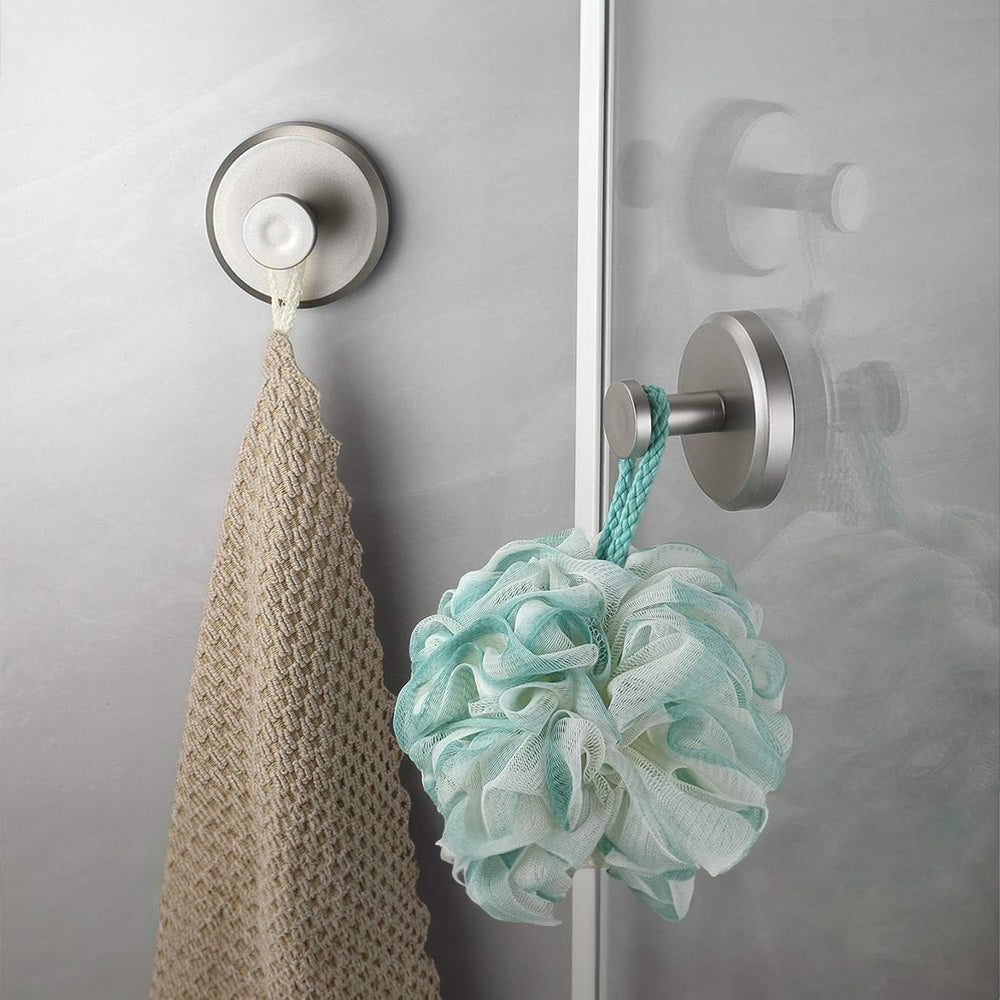 BowLift | Suction Hooks – BathroomBuddy – Holds firmly – Easy installation (2 pieces)