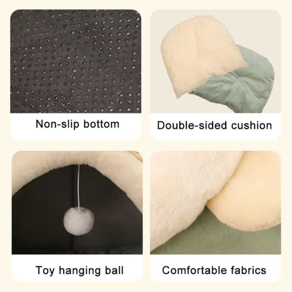 Soft Indoor Cat Cave Bed