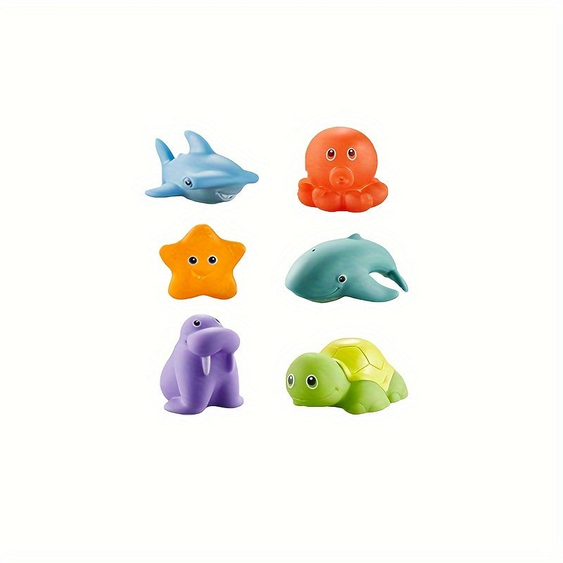 BowLift | Bath Toys Set Soft Floating Animal Figures