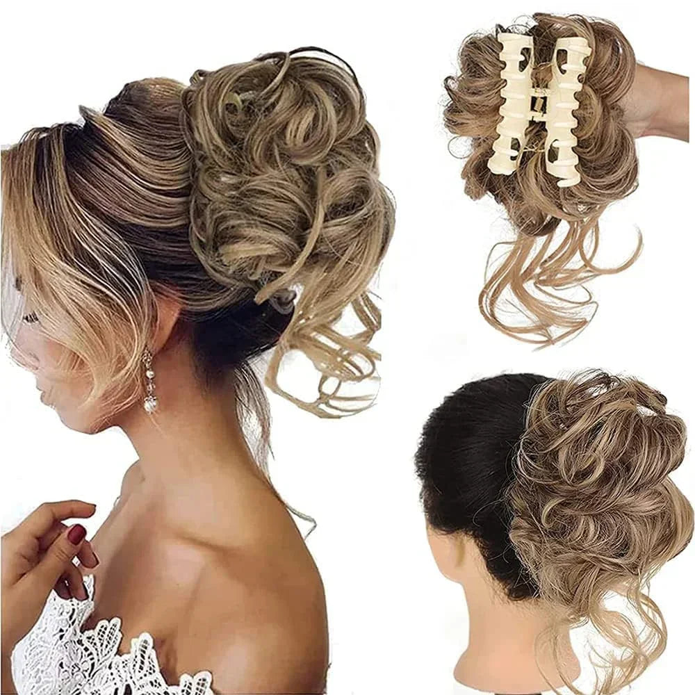 BowLift | Curly Hair Bun – Clip-in Hair Piece with Volume and Natural Look