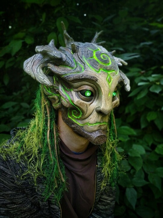 BowLift | Green Man Forest Spirit Mask Costume Accessories Masks