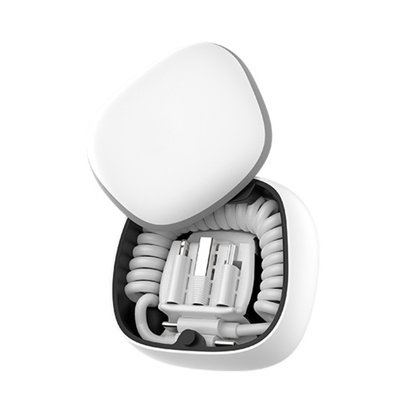 BowLift | All-in-one spring cable power bank Type-c Android lightning storage box Emergency mini power bank