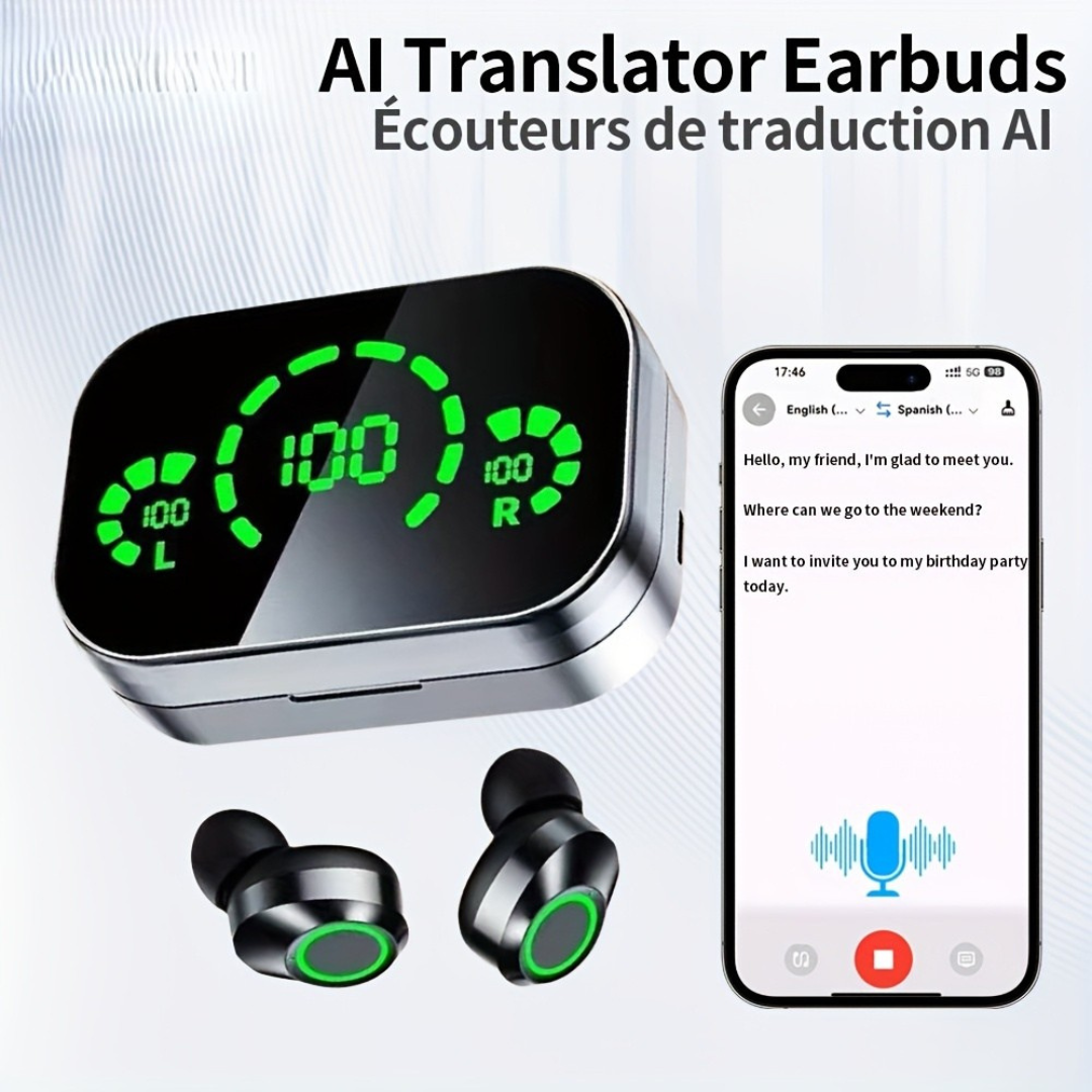 BowLift | AI Translating Earbuds Wireless Language Headset
