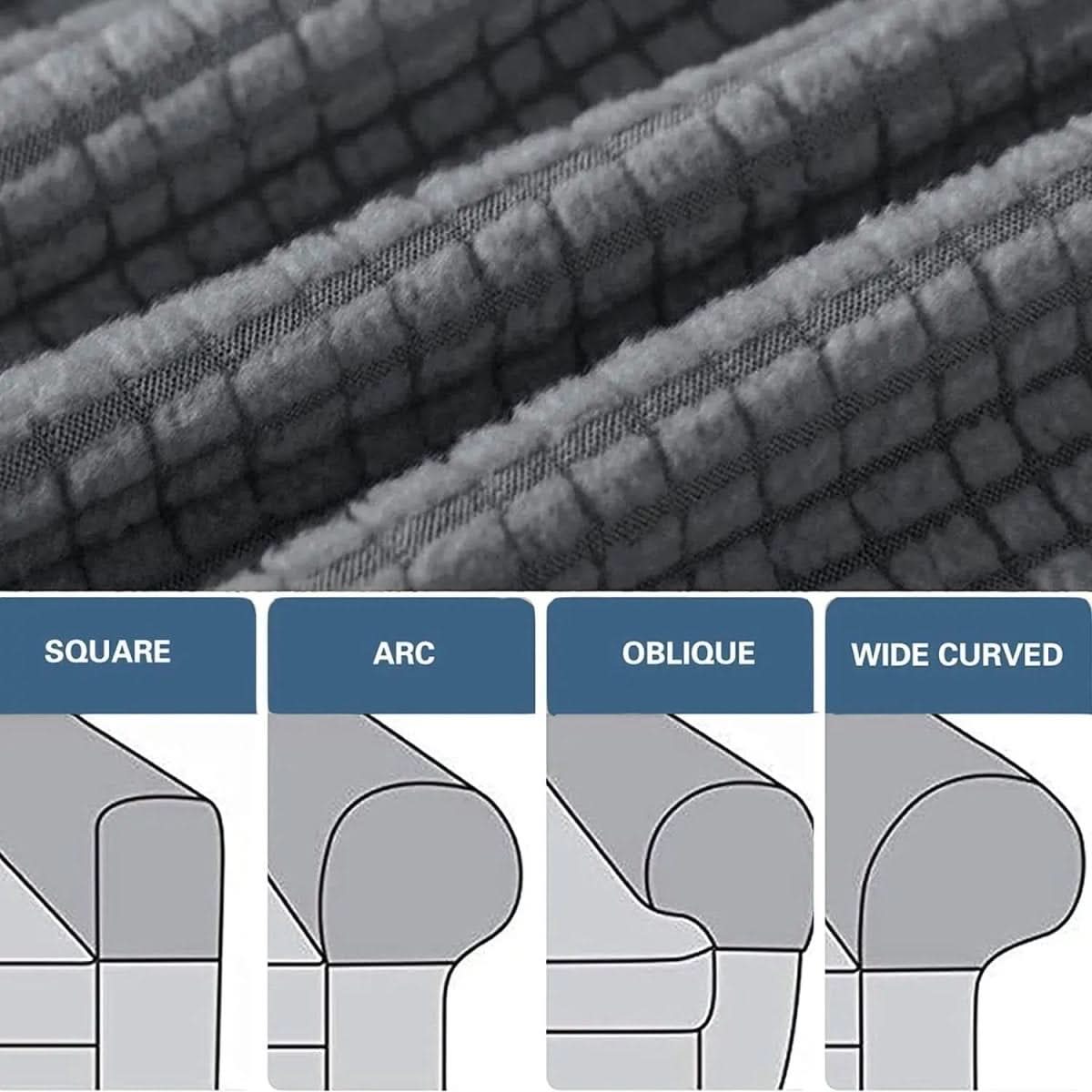 BowLift | 2-piece waterproof armrest covers with jacquard design