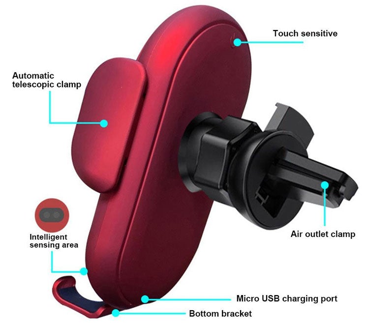 BowLift | Intelligent wireless car sensor phone holder charger