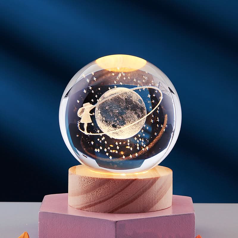BowLift | Elegant 3D LED night lamp with sparkling crystal shine