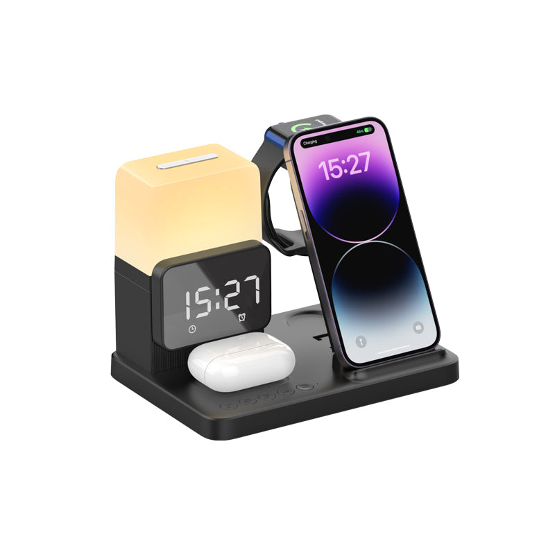 BowLift | Multi-Functional Night Light Clock Wireless Charger