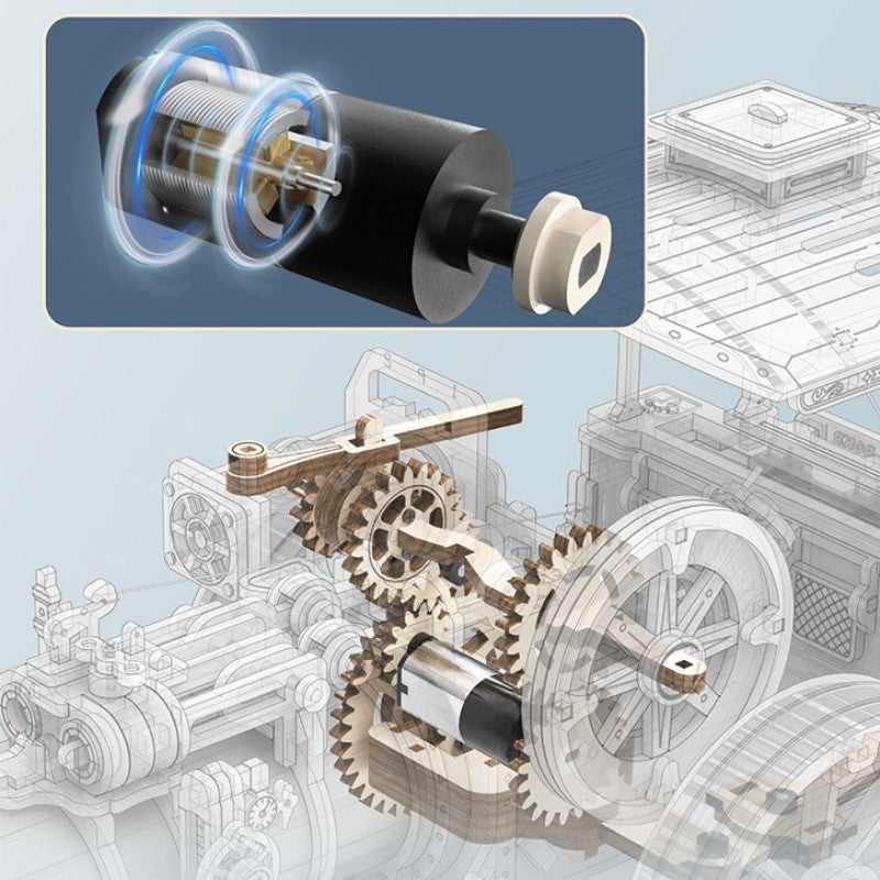 BowLift | High-Difficulty Assembly Steam Locomotive Model