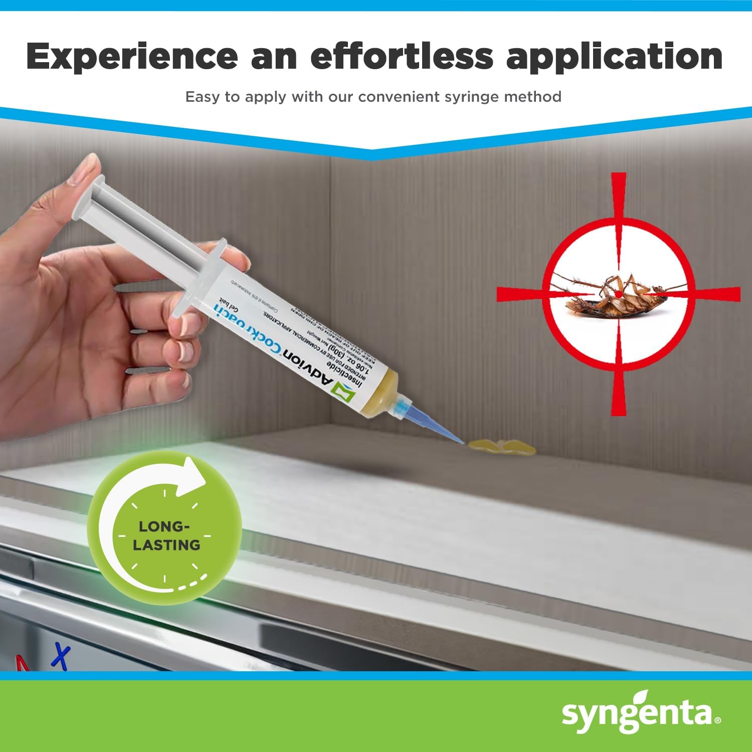 BowLift | Advion Cockroach Gel Bait, Cockroach Eliminator, Non-Toxic Pest Control, Pest Management