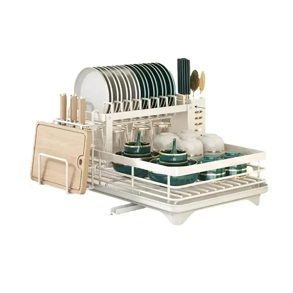 BowLift | Adjustable Dish Drying Rack – Space-Saving Kitchen Drainer for Small & Large Kitchens