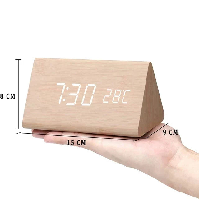 BowLift | Digital Wooden Alarm Clock – Modern Technology with Timeless Wood Design