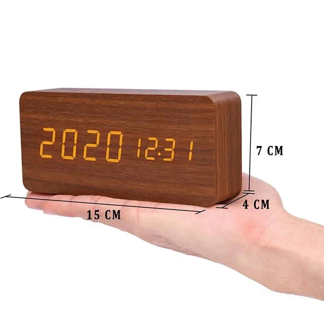 BowLift | Digital Wooden Alarm Clock – Modern Technology with Timeless Wood Design