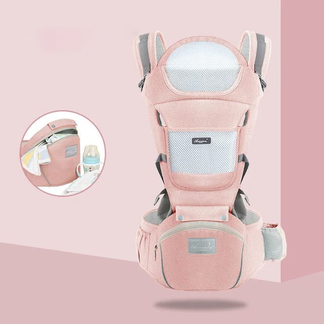 BowLift | All-Position Baby Carrier - Hip Seat Infant Toddler Backpack with Kangaroo Wrap Carrier