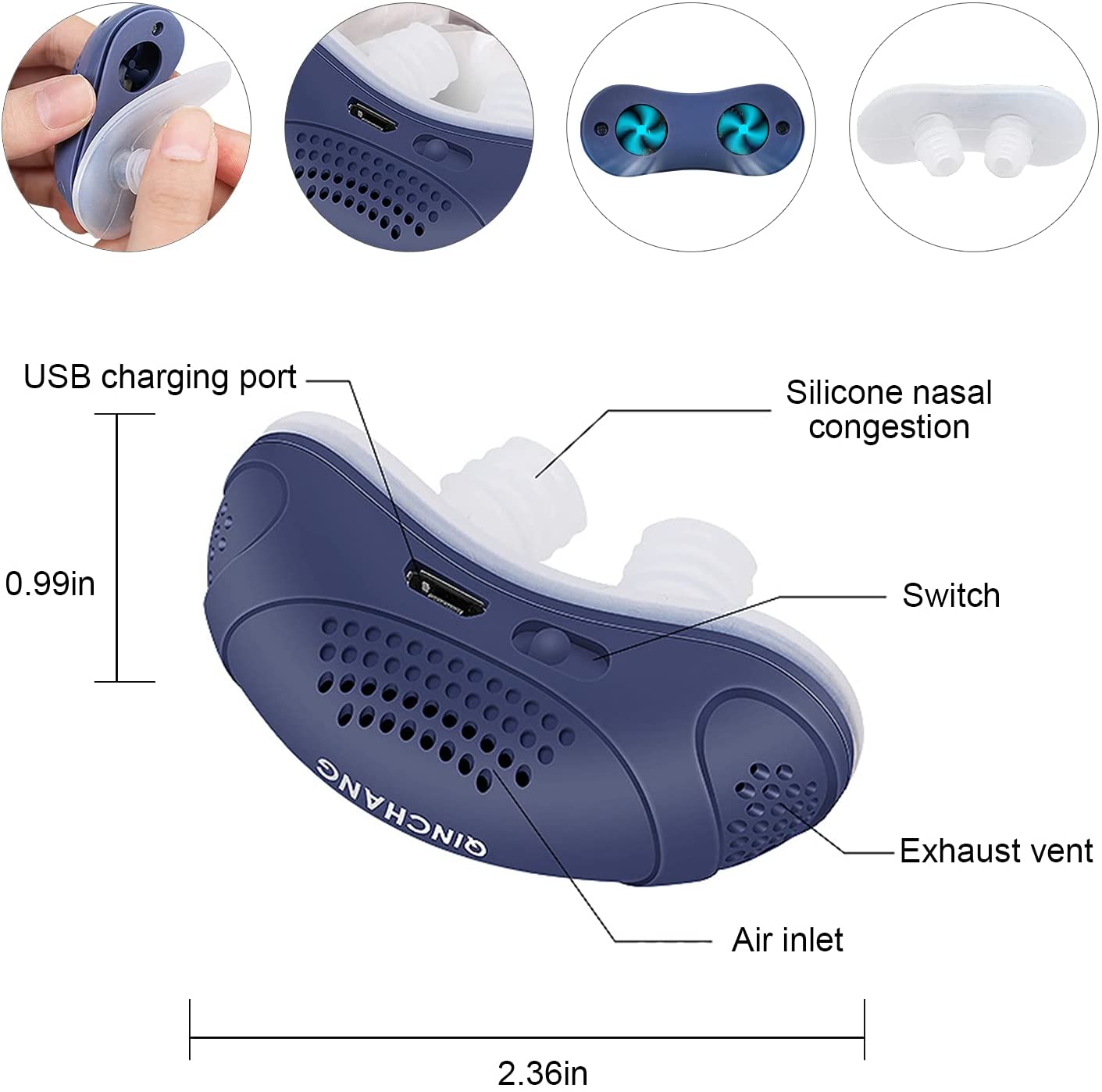 BowLift | Anti-Snoring Device | Tubeless, maskless micro-CPAP
