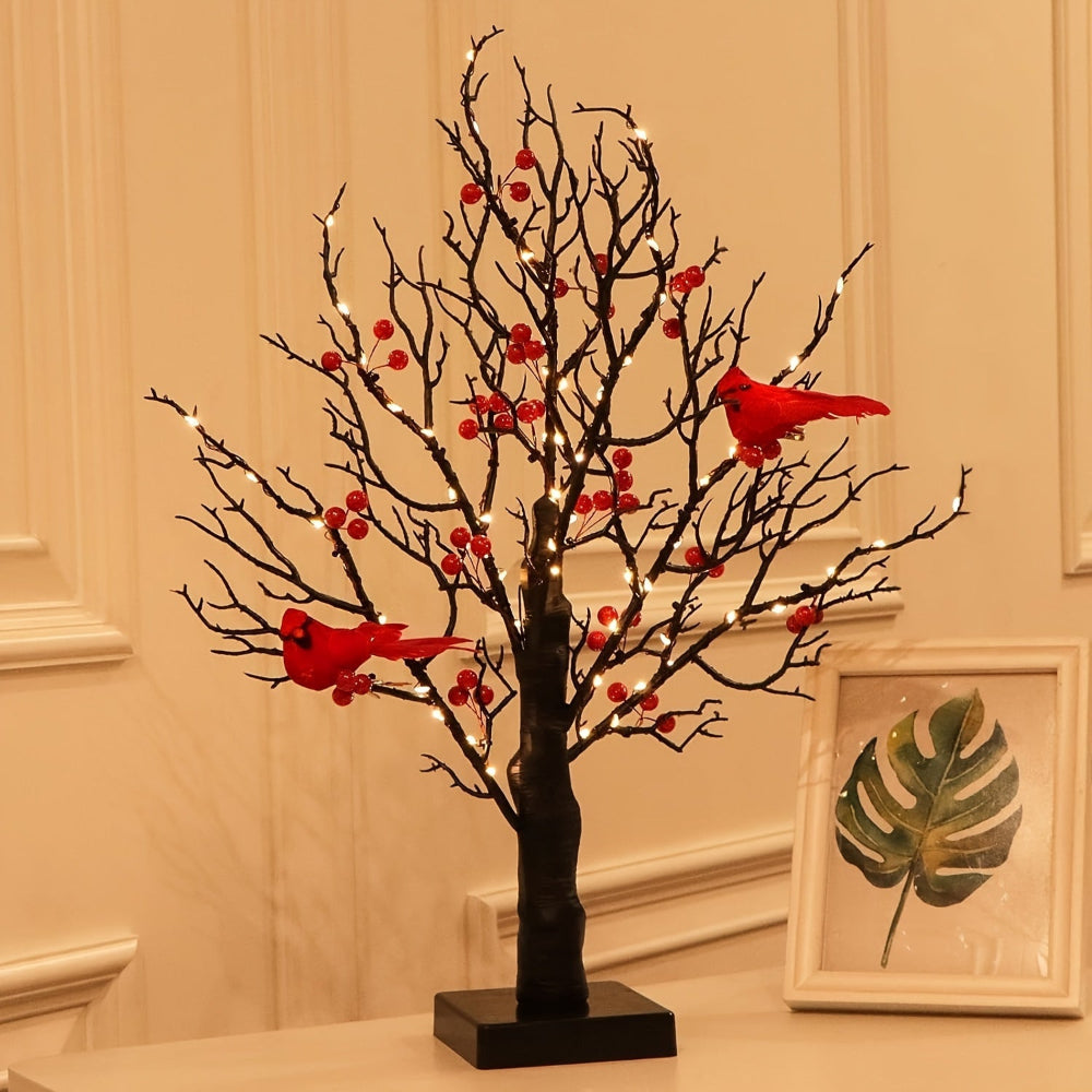 BowLift | Artificial Christmas Tree LED Lights Red Cardinals Decor