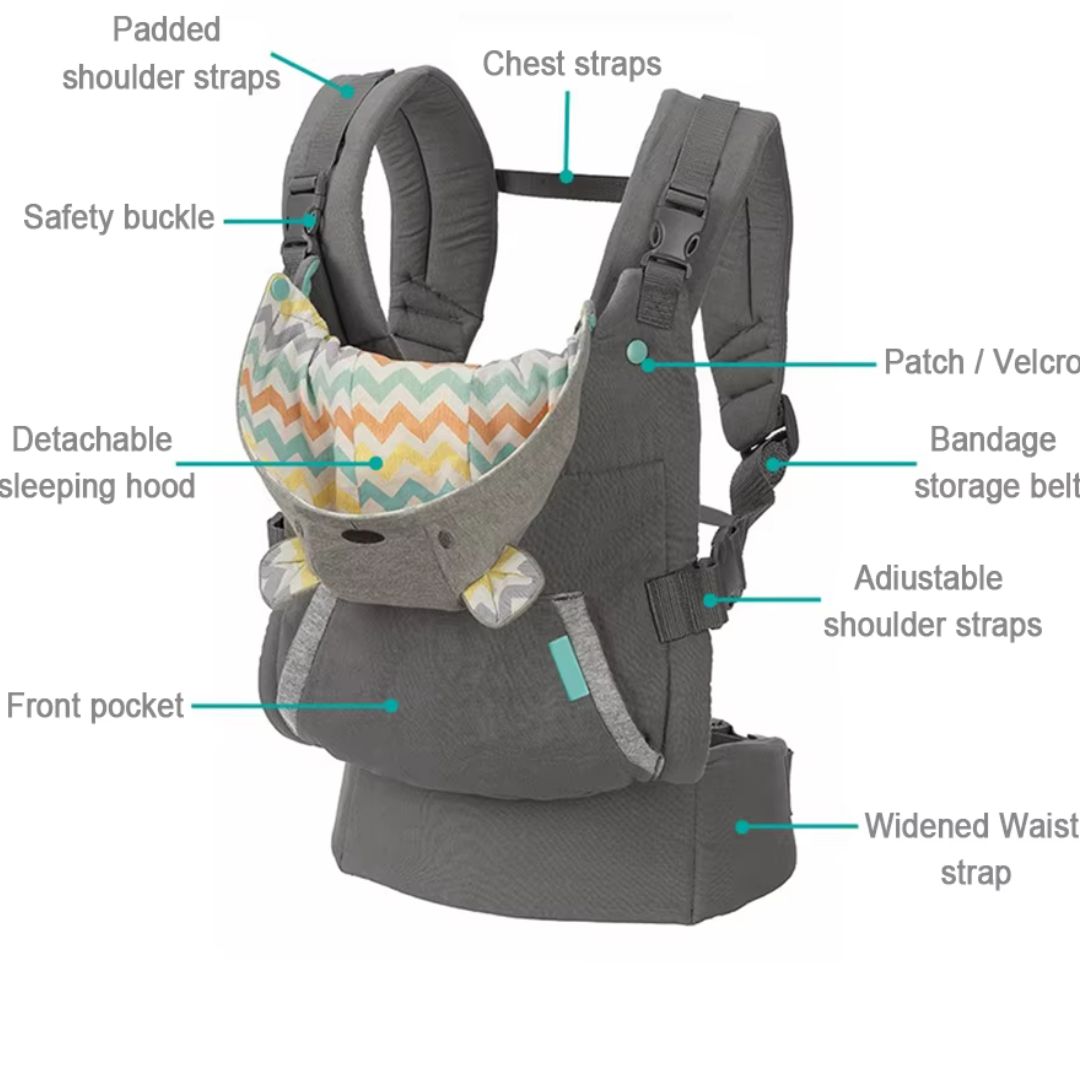 BowLift | Ergonomic Baby Carrier – Adjustable, Breathable & Padded