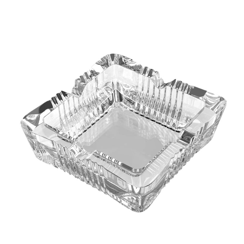 BowLift | Thick And Transparent Square Glass Ashtray, Creative Crystal Glass Ashtray, Hotel And Household Ashtray