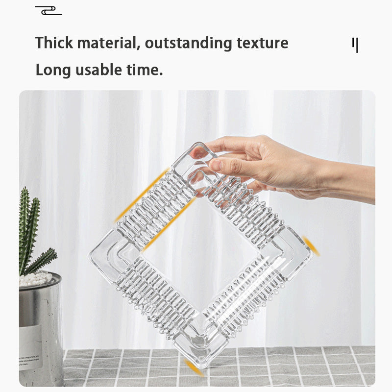 BowLift | Thick And Transparent Square Glass Ashtray, Creative Crystal Glass Ashtray, Hotel And Household Ashtray