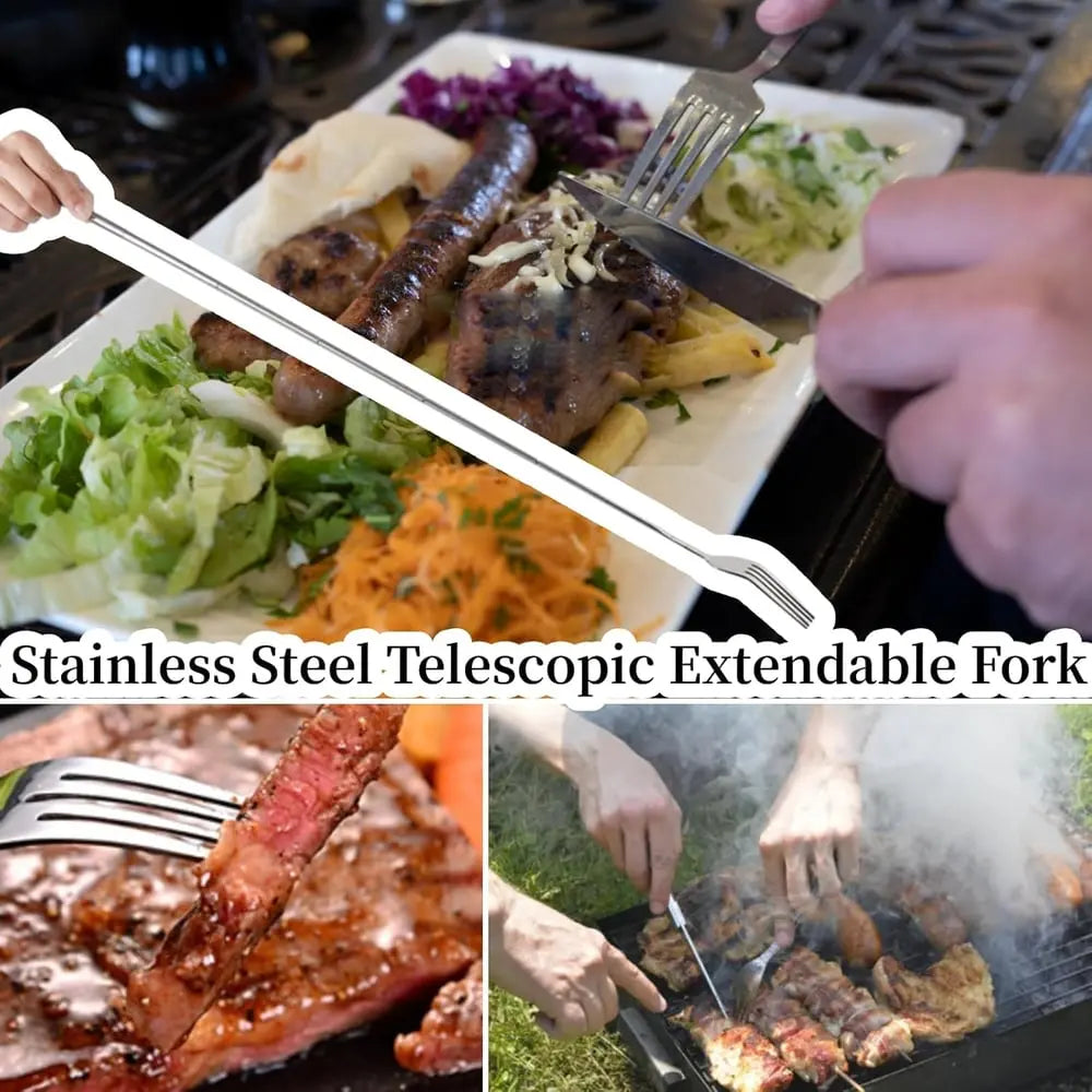 BowLift | Expandable Stainless Steel Fork – For surprising fork gags & festive mood