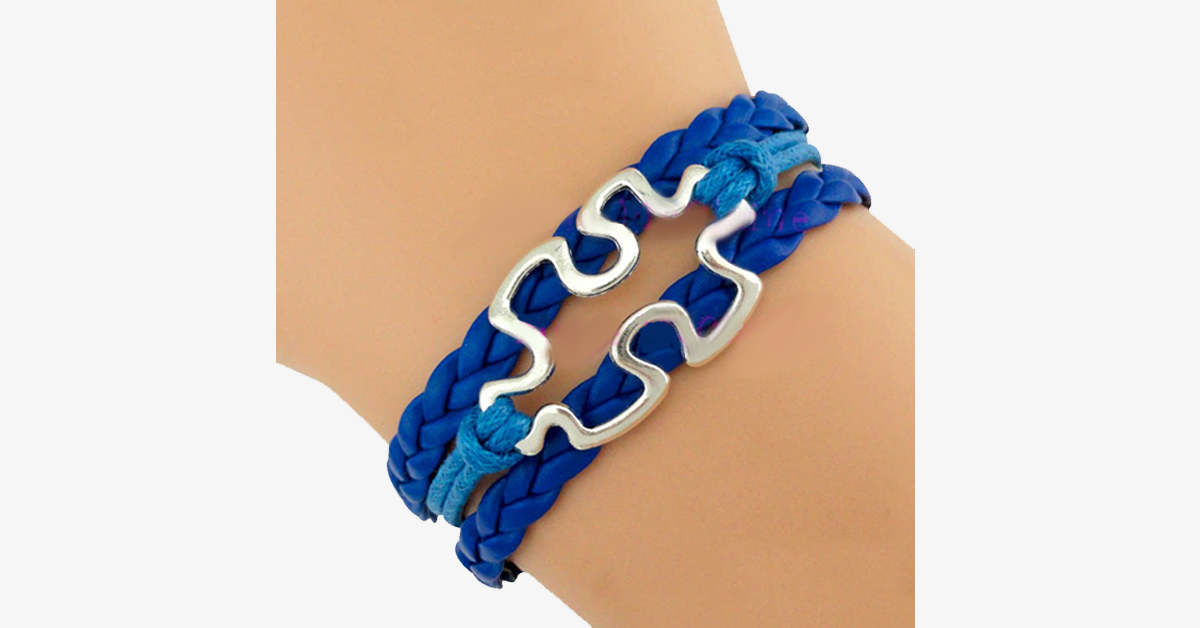 BowLift | Autism Awareness Puzzle Piece Bracelet