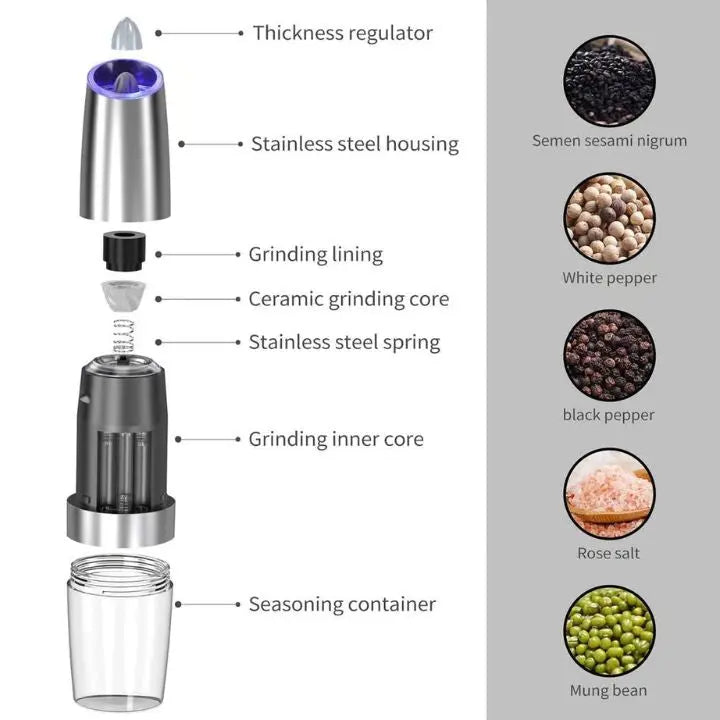 BowLift | Automatic Electric Salt & Pepper Mill