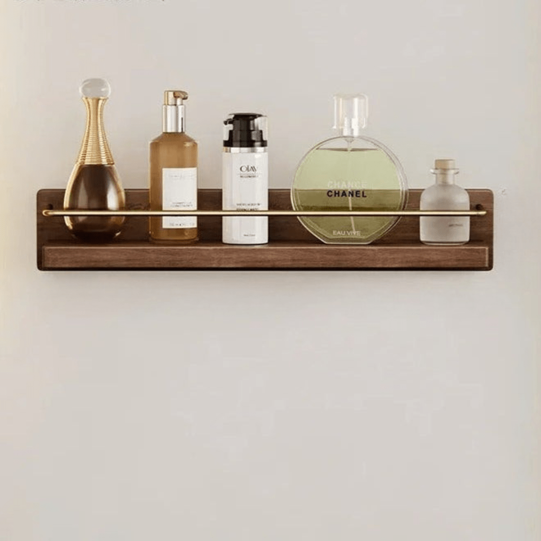 BowLift | Bamboo Wall Coat Rack with Shelf & Sturdy Hooks
