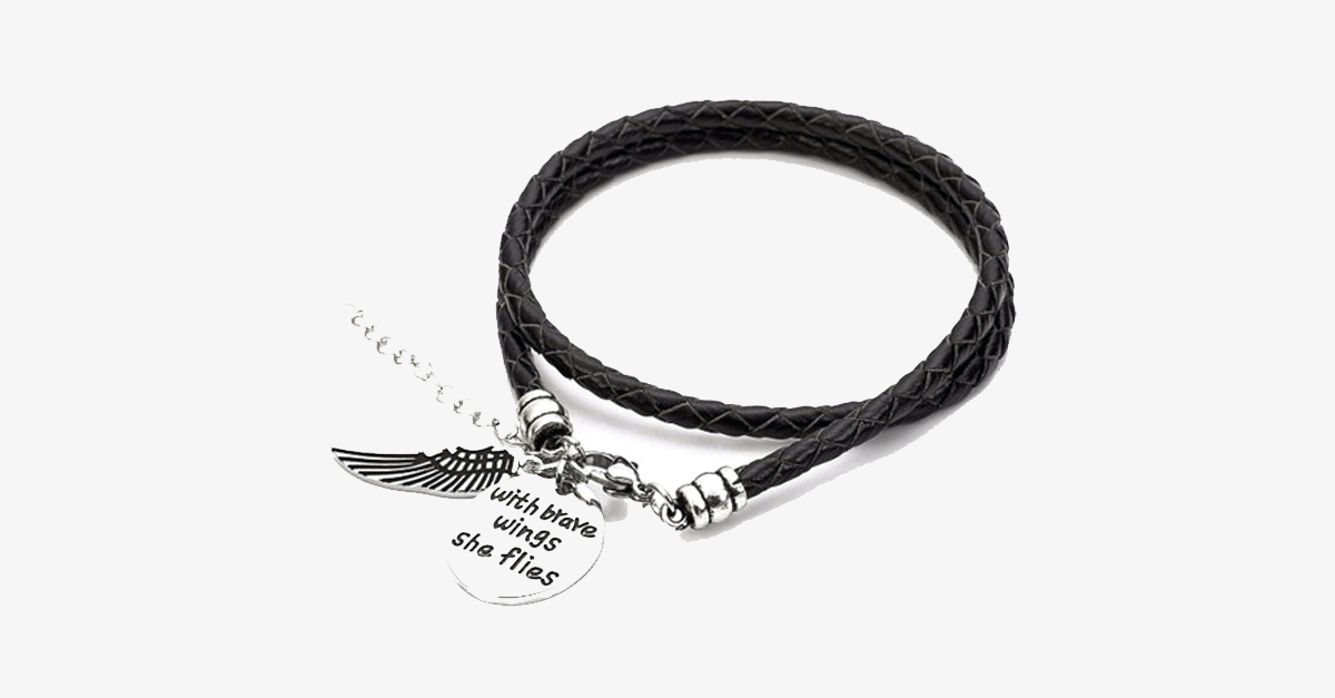 BowLift | Brave Wings - Hand-stamped Bracelet