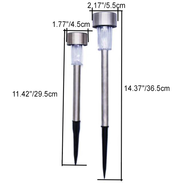 BowLift | Modern simplicity solar waterproof stainless steel cylinder LED landscape lighting outdoor light for the garden