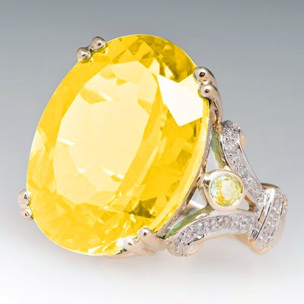 BowLift | Fashion Luxury Colorful Cubic Zirconia Ring Oval Stone Finger Ring For Women