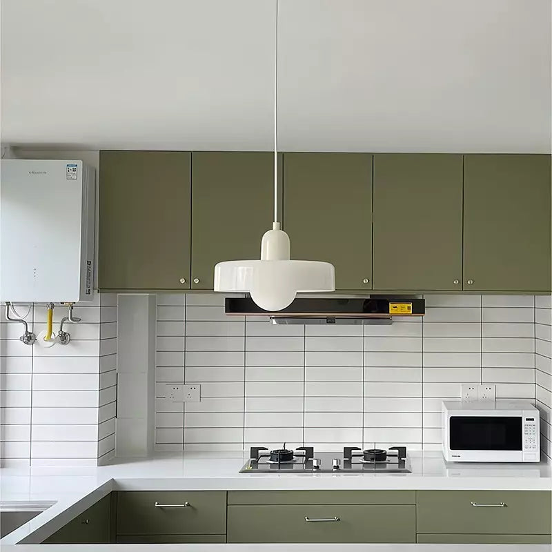 BowLift | Coloured Glass Pendant Light – Elegant Bauhaus-Style Hanging Lamp for Living Room & Dining Area
