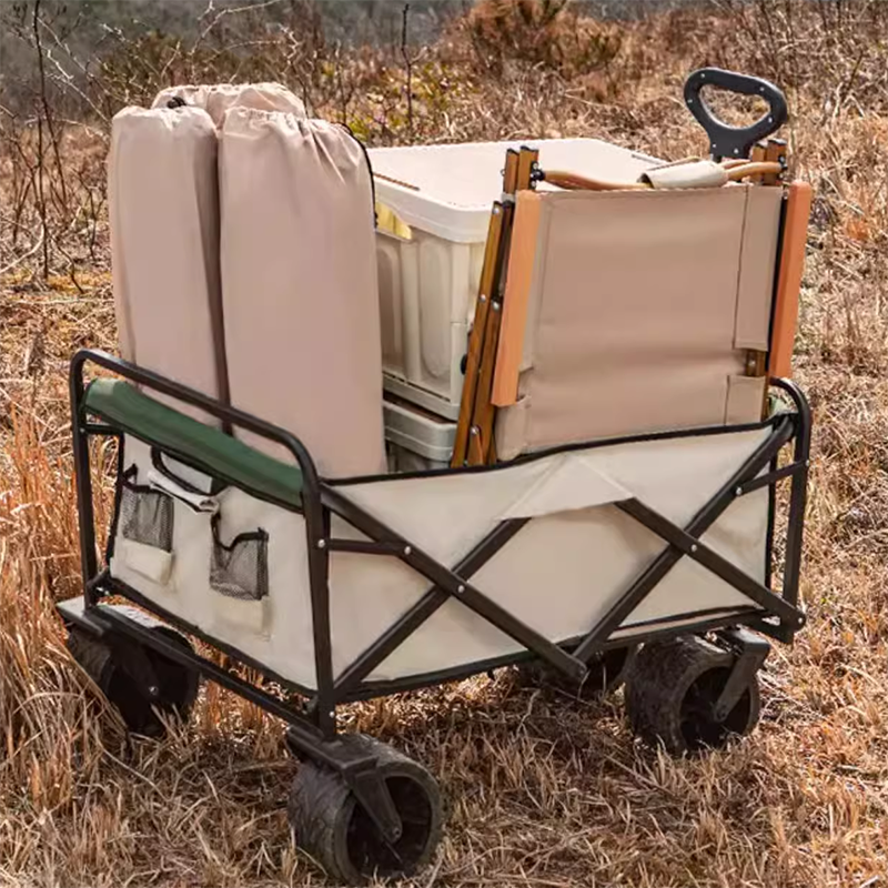 BowLift | Super Giant Wheel Outer Card Inner Green Beach Cart Camping Trolley Trailer Load-Bearing 200 Kg