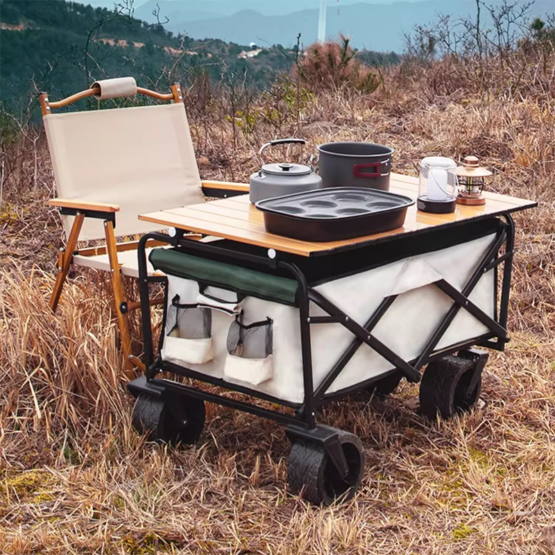 BowLift | Super Giant Wheel Outer Card Inner Green Beach Cart Camping Trolley Trailer Load-Bearing 200 Kg
