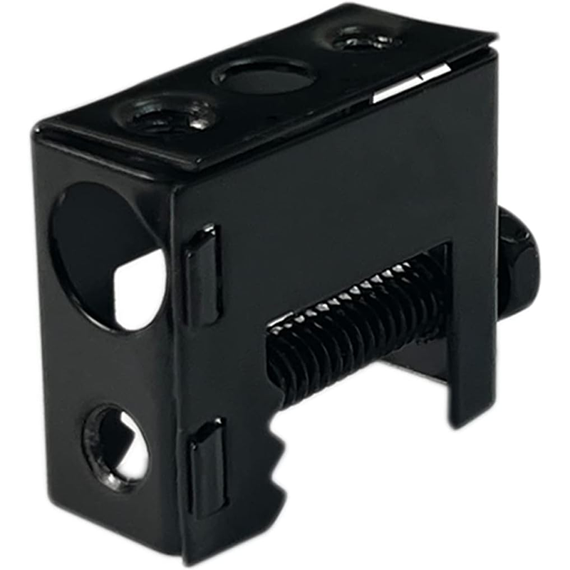 BowLift | 100-Pack Beam Clamps, 1/4"-20 Black Steel Bolt-On Beam Clamps, for use with J-Hooks, clamps onto beams up to 1/2" thick