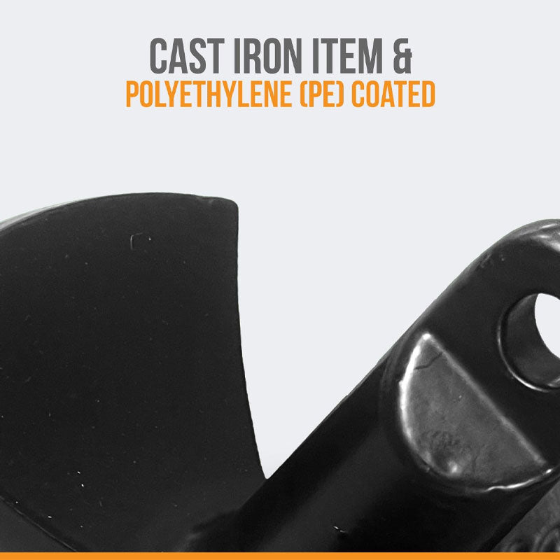 BowLift | River Anchor, Black Vinyl Coated Mushroom Anchor, Suitable For Boat Use, Marine Grade Boat Anchor