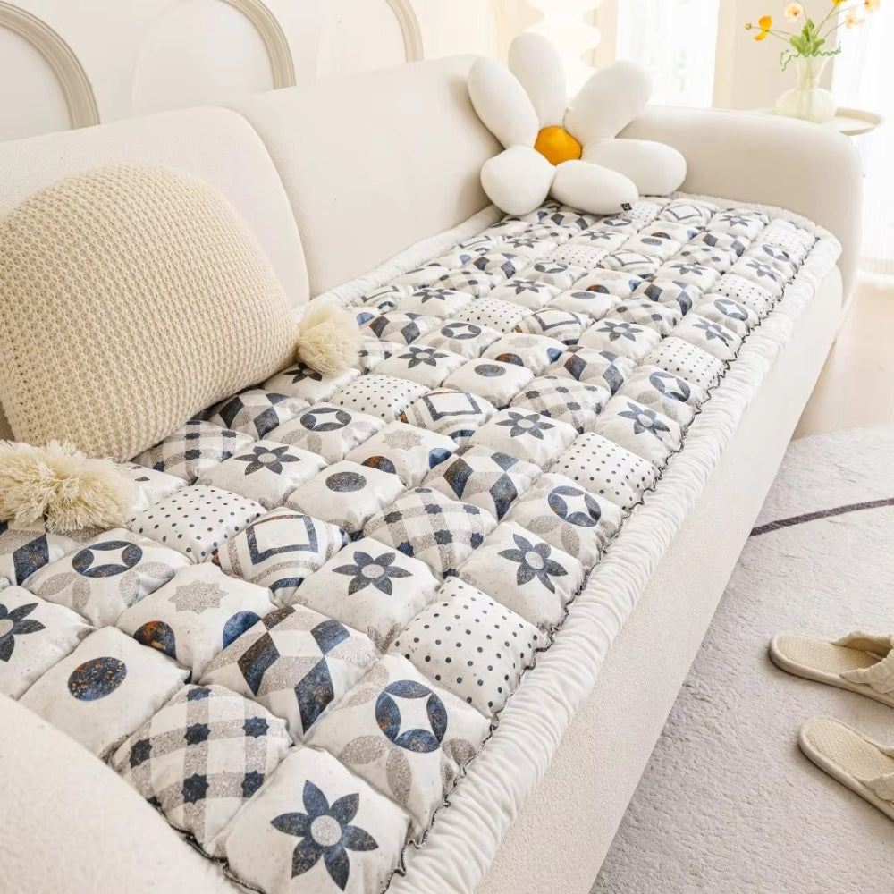 BowLift | Bohemian Printed Quilted Sofa Cover