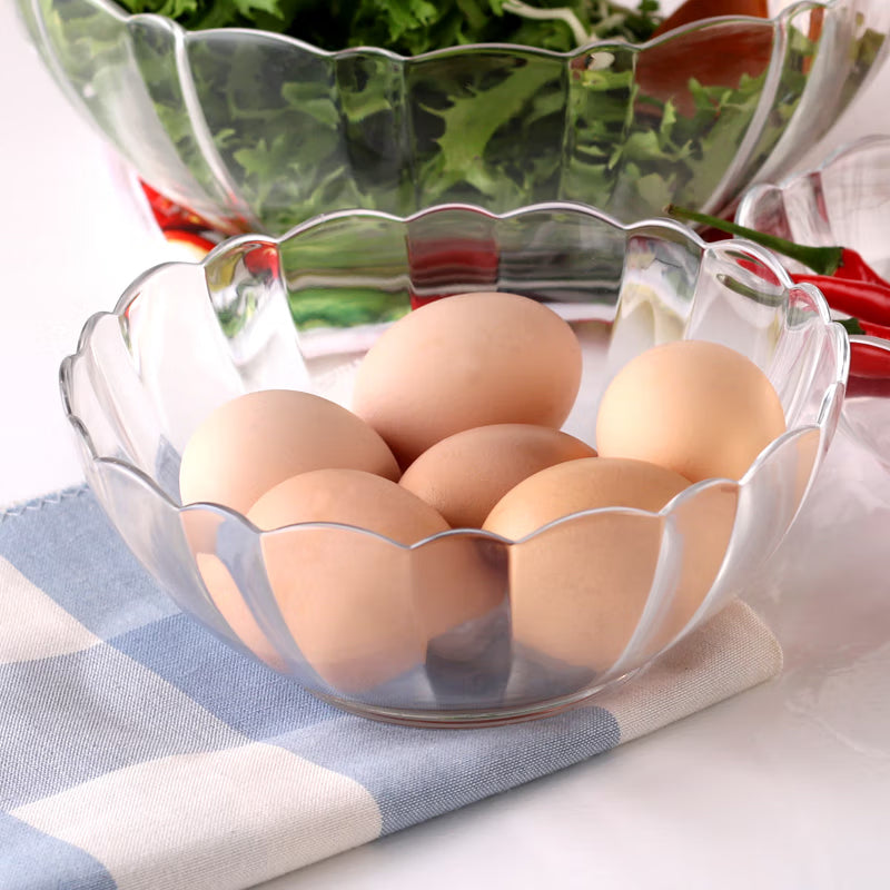 BowLift | Tempered Glass Bowls Soup Bowls Salad Bowls Dessert Bowls Lotus Edge