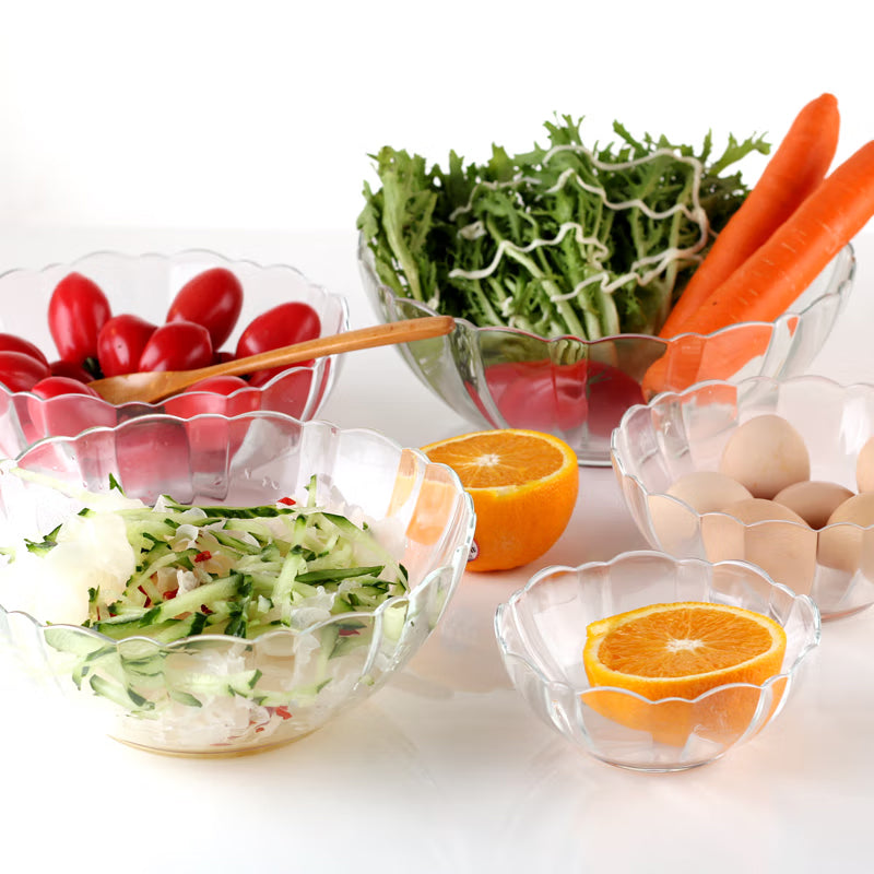 BowLift | Tempered Glass Bowls Soup Bowls Salad Bowls Dessert Bowls Lotus Edge