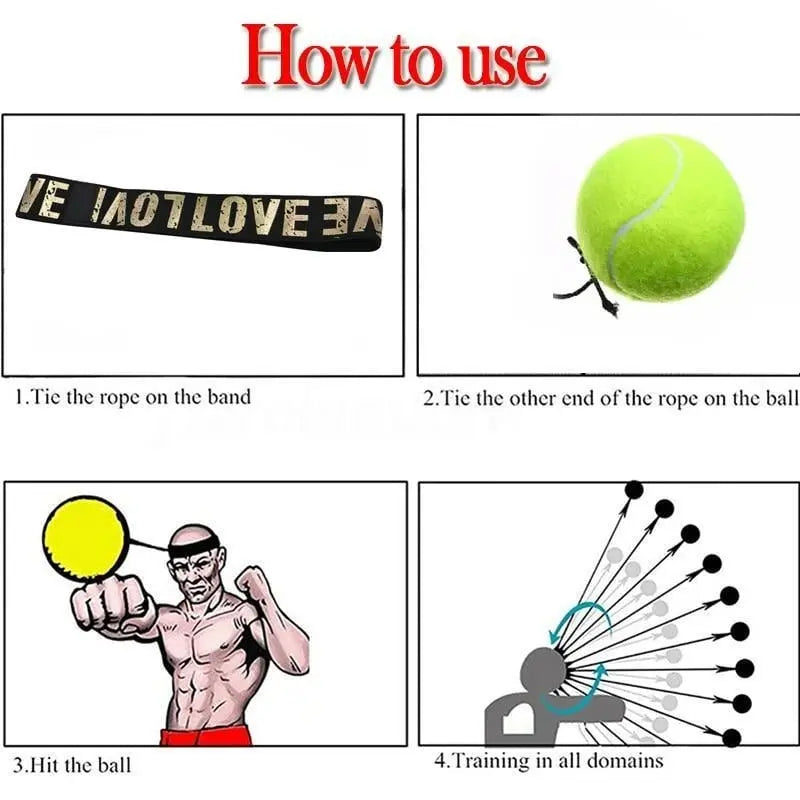 BowLift | Boxing Headband with Reflex Ball for Increased Reaction Power