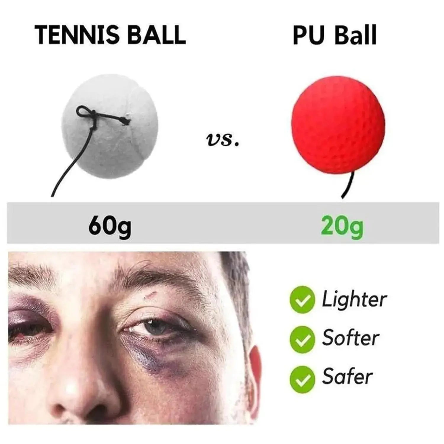 BowLift | Boxing Headband with Reflex Ball for Increased Reaction Power