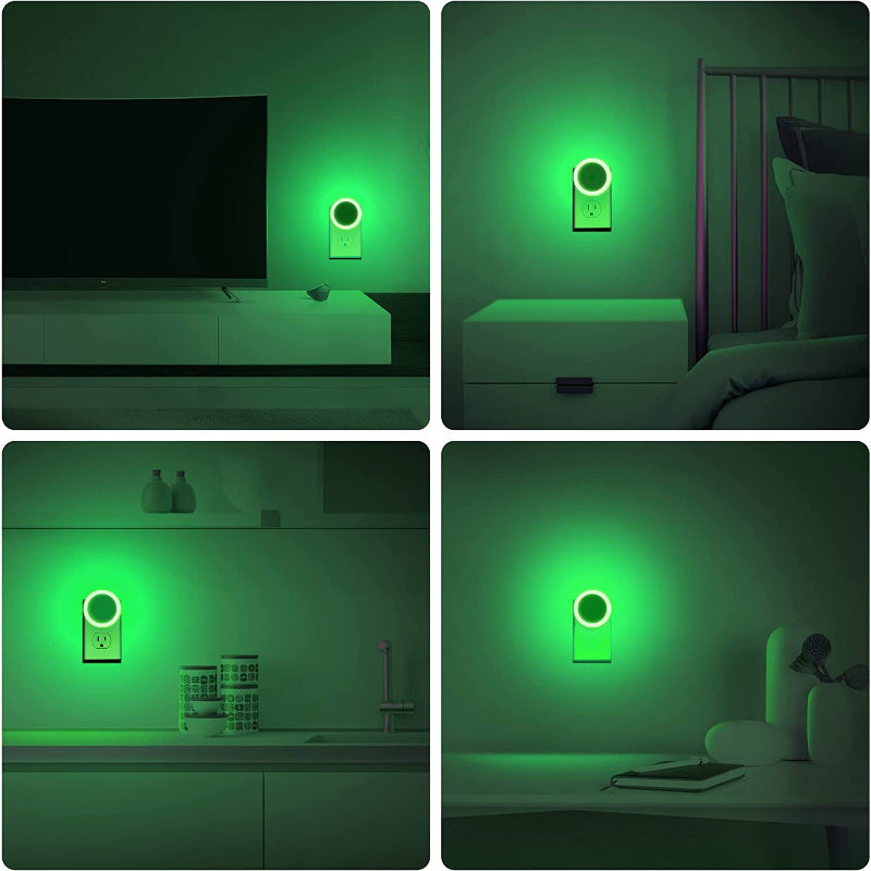 BowLift | Night lights plug into the wall [4Pack], night light with light sensors, LED night light for the children's room, baby night light, bathroom night light, stair lights, hallway light