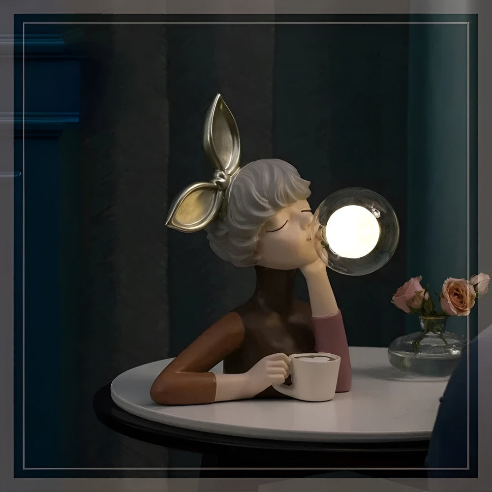 BowLift | BubbleFairies Table Lamp – Enchanting Quartet Cartoon Girl Figurine Light