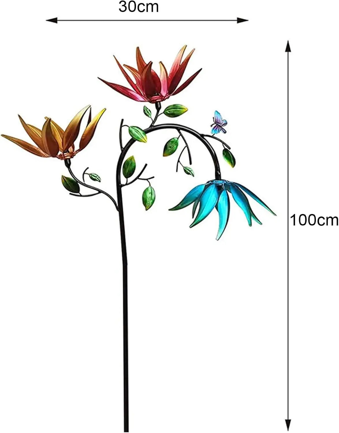 BowLift | Colorful Garden Windspinner – Fascinating Flower Decoration