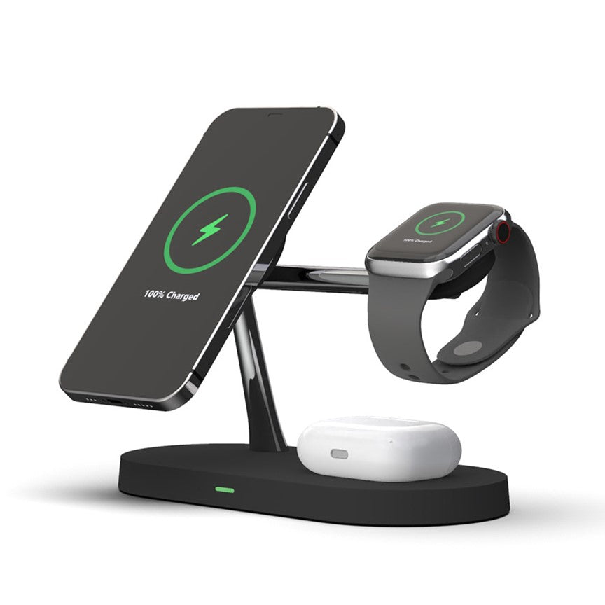 BowLift | 4-in-1 Wireless Charging Station - Magnetic Qi Charger for Phone, Watch & Earbuds