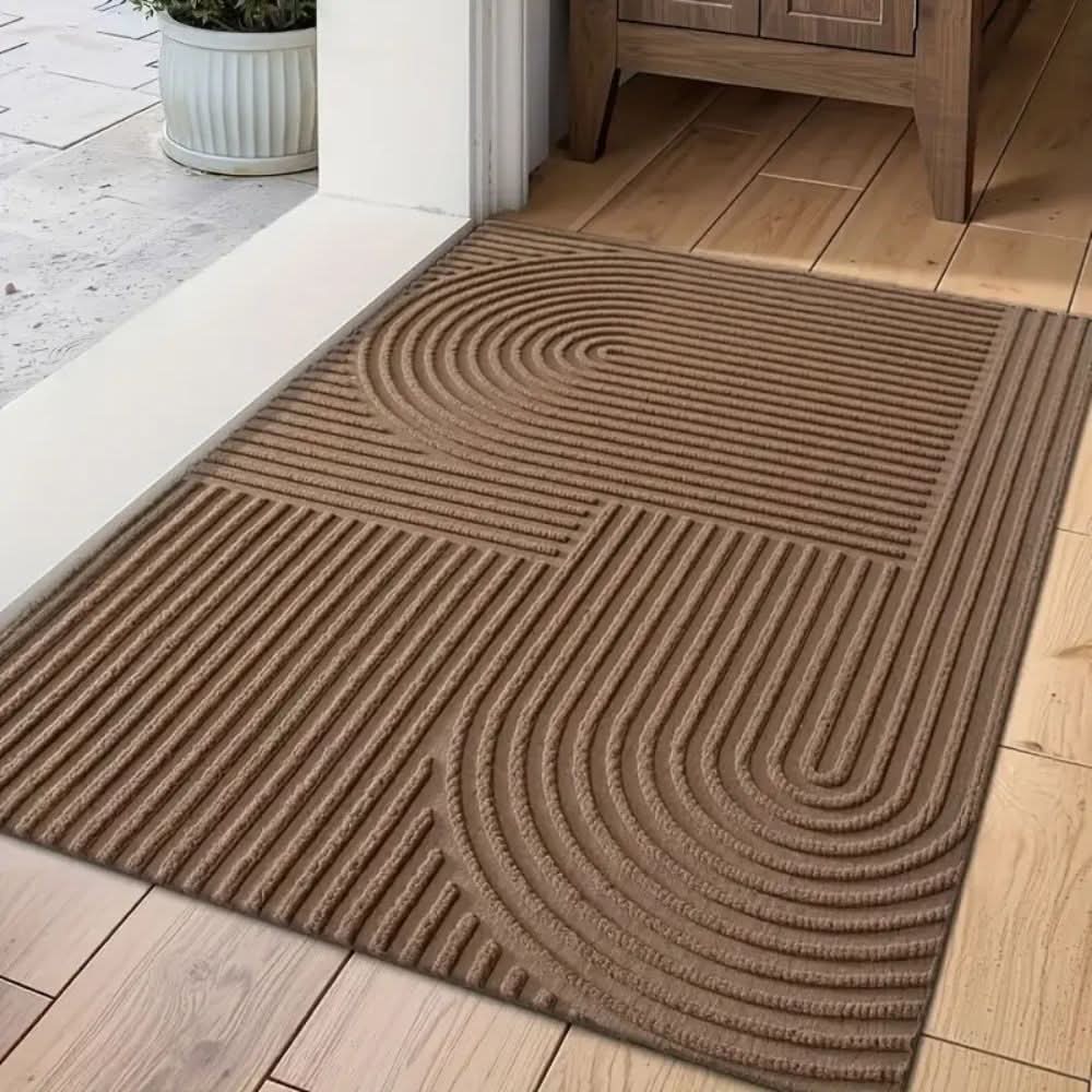 BowLift | Absorbent, washable mat with flowing line pattern
