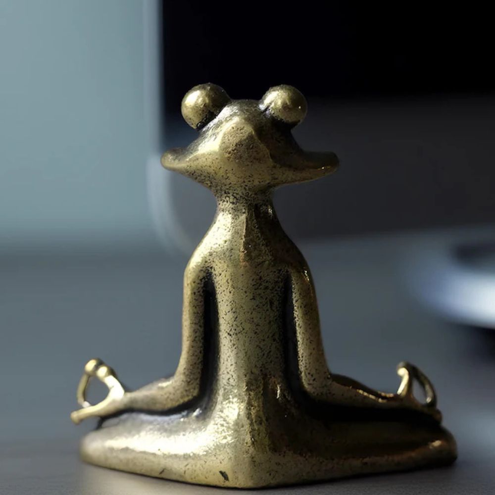 BowLift | Calm Lotus Frog Miniature Figurine