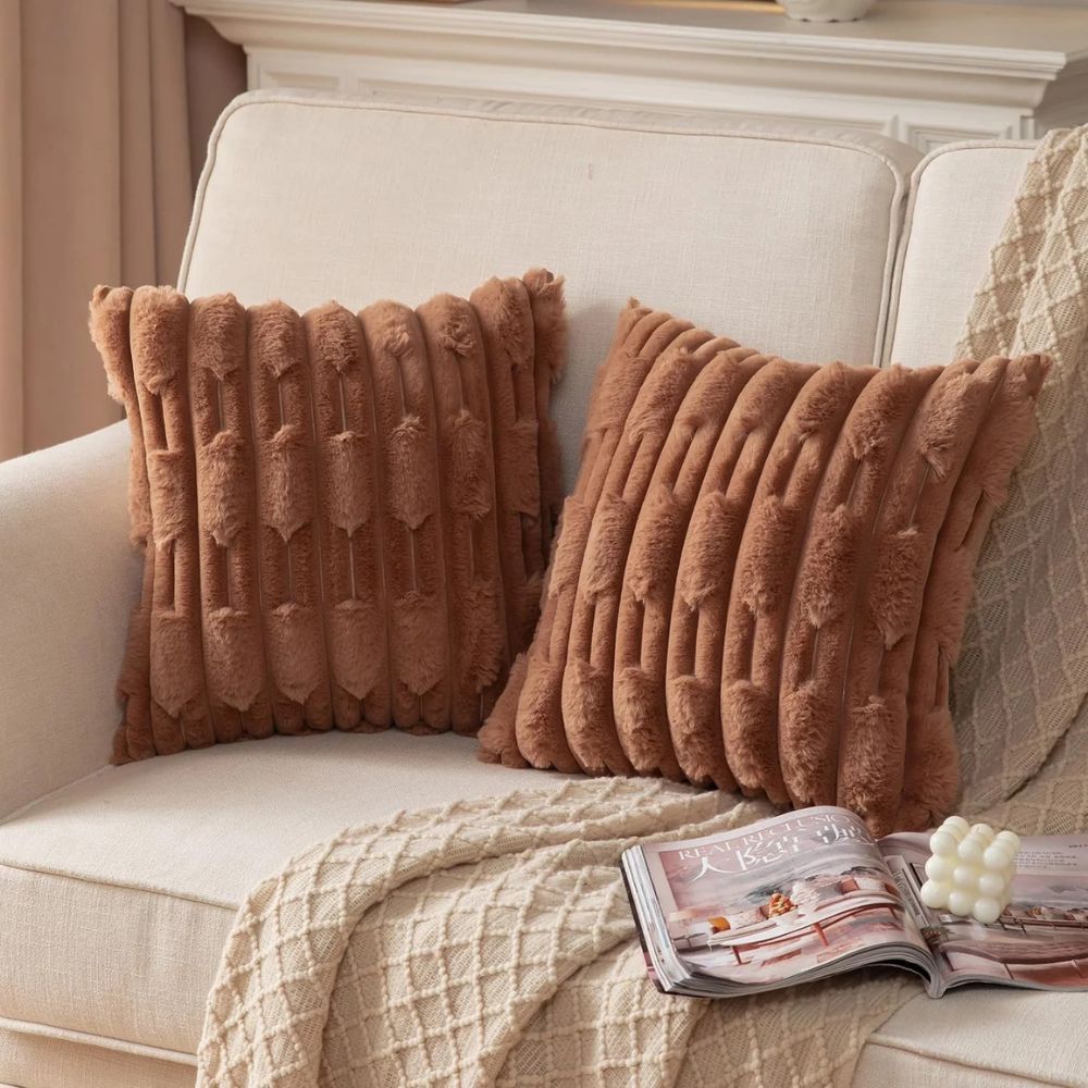 BowLift | Calm Weave Plush Cushion Cover