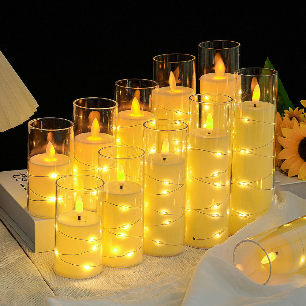 BowLift | Candle Holders LED Candles Remote Control Warm Flickering Flameless Light
