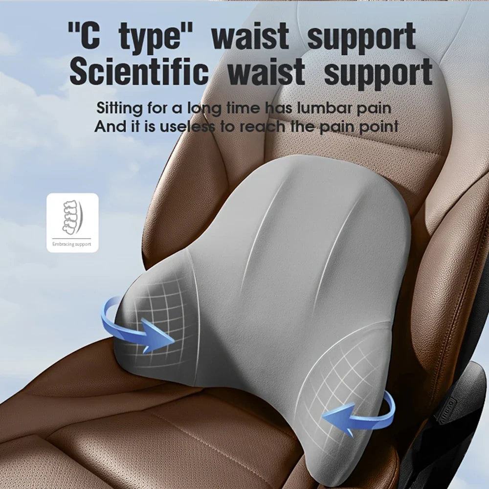 BowLift | Car Lumbar Support Back Cushion and Neck Pillow