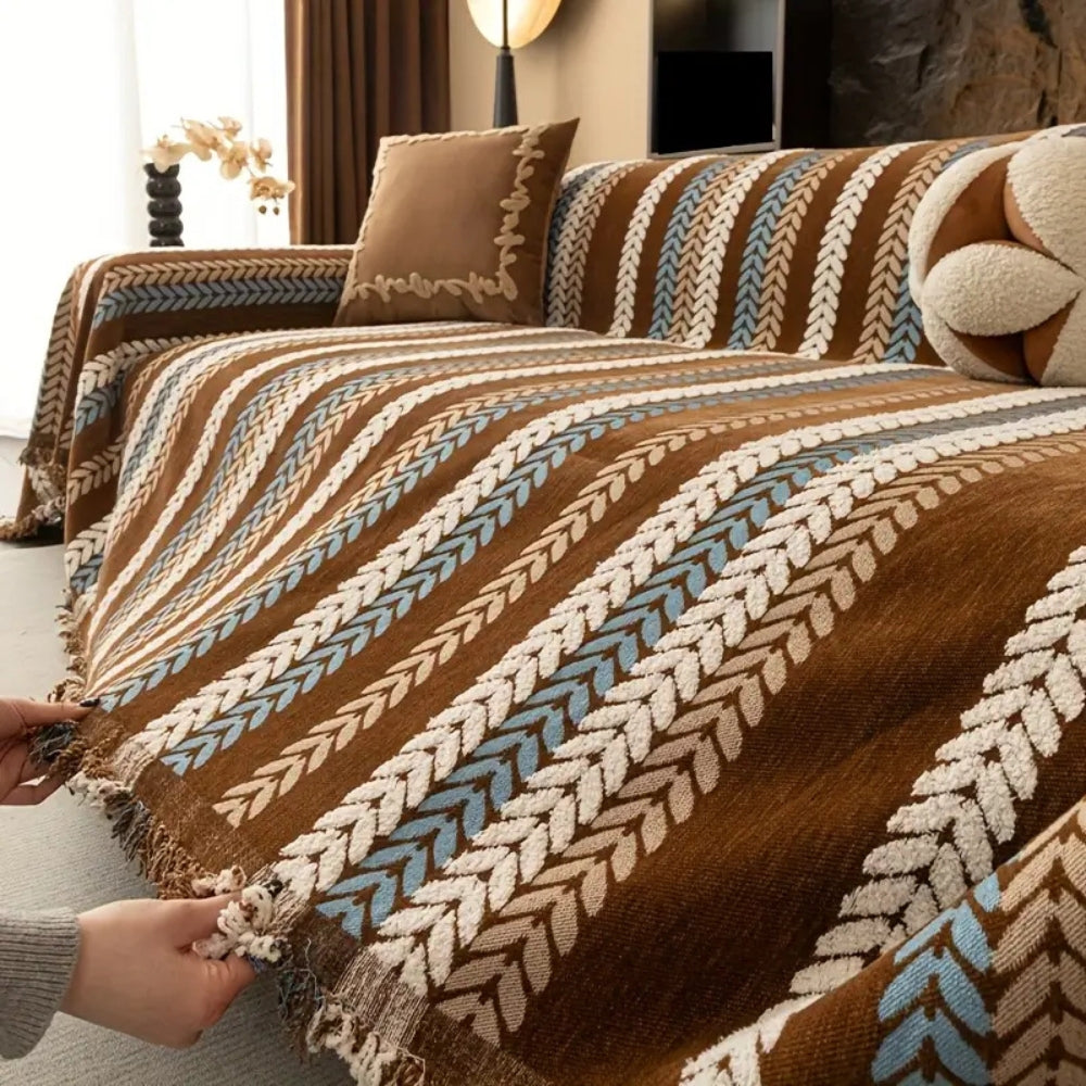 BowLift | Cascade Stripe Sofa Cover