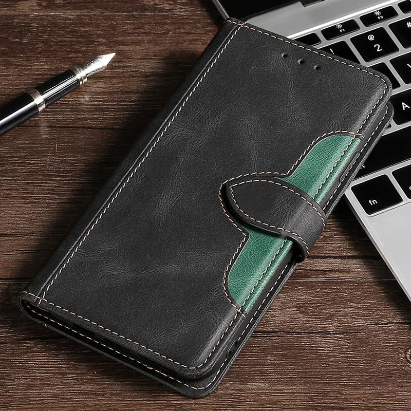 BowLift | Wallet Magnetic Flip Leather Case for iPhone
